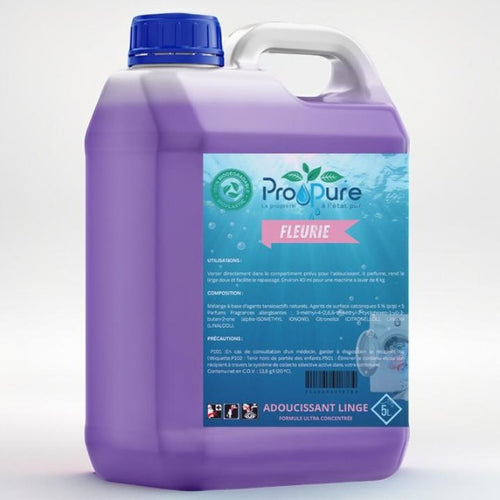 Adoucissant Fleurie 5L – Bouquet Floral Délicat | Pro Pure