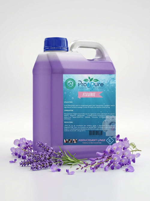 Adoucissant Fleurie 5L – Bouquet Floral Délicat | Pro Pure